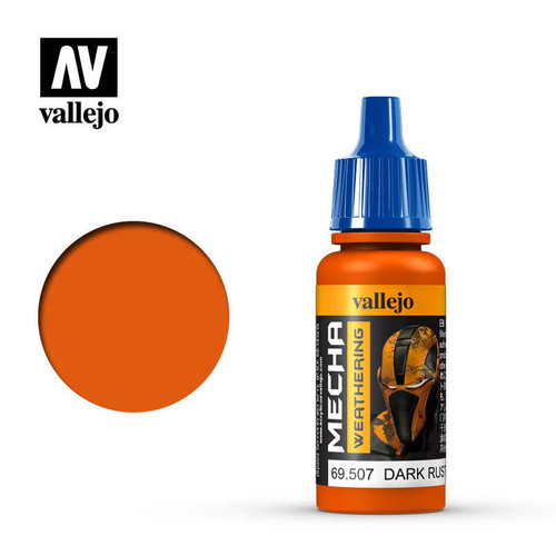 (SO) Vallejo Paint 17ml Bottle Dark Rust Wash Mecha Color