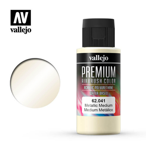 (SO) Vallejo Paint 60ml Bottle Metallic Medium Premium