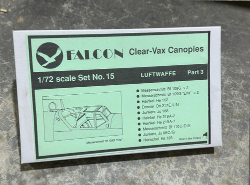 (SO) 1/72 Falcon Canopies Set Luftwaffe World War II (part 3)