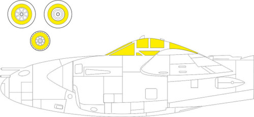 (SO) 1/72 Eduard Mask P38J for DML & Hobby 2000