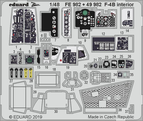 (SO) EDUFE982 F-4B interior 1/48
