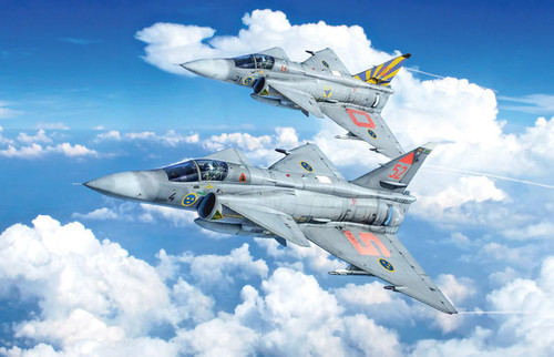 (SO) 1/48 Italeri SAAB JA37/AJ37 Viggen Fighter