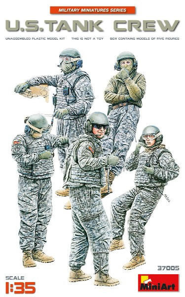 (SO) 1/35 Miniart Modern US Tank Crew (5)