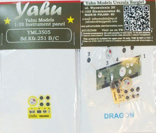 (SO) 1/35 Yahu Models Sd.Kfz 251 - Instrument Panel