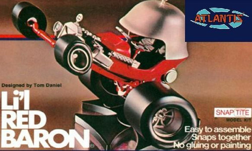 (SO) 1/32 Atlantis Models Tom Daniel's Lil Red Baron Car (Snap) (formerly Monogram)