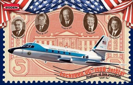 (SO) 1/144 Roden VC140B Jetstar US Air Force One Presidential Aircraft