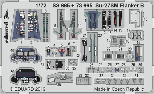 (SO) 1/72 Eduard Su27SM Flanker B for ZVE (Pre-Painted)