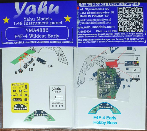 (SO) 1/48 Yahu Models F4F-4 Early - Instrument Panel