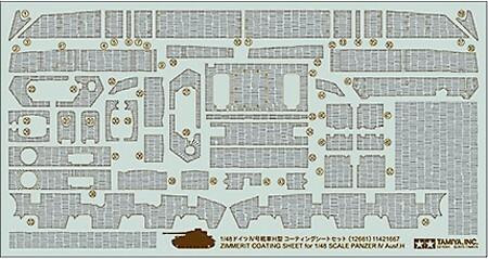 (SO) 1/48 Pz IV Zimmerit Coating Sheet