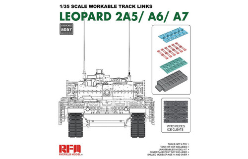 (SO) 1/35 Ryefield Model Workable Track Links Leopard 2