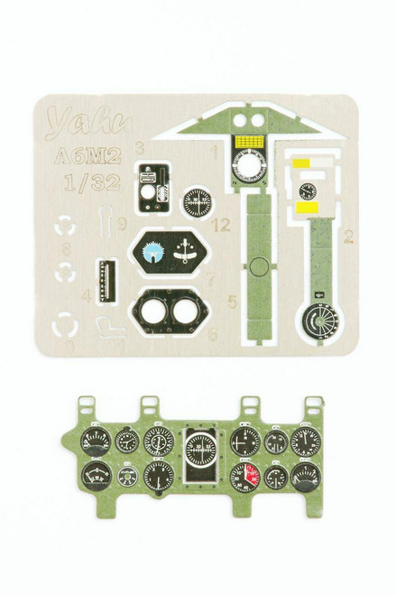 (SO) 1/32 Yahu Models A6M2 Zero Mits. Green - Instrument Panel
