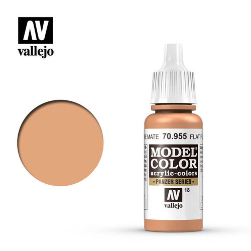 (SO) Vallejo Paint 17ml Bottle Flat Flesh Model Color