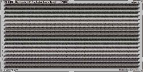 (SO) 1/700 Eduard Railings 45' 3 Chain Bars