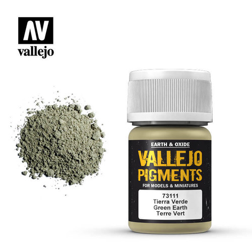 (SO) Vallejo 30ml Bottle Green Earth Pigment Powder