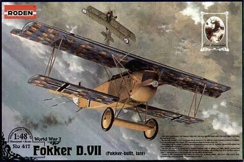 (SO) 1/48 Roden Fokker D VII F German BiPlane Fighter