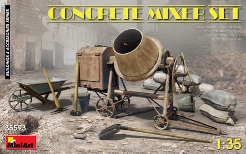 (SO) 1/35 Miniart Concrete Mixer Set