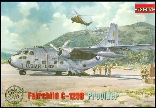 (SO) 1/72 Roden Fairchild C123B Provider USAF Transport Aircraft