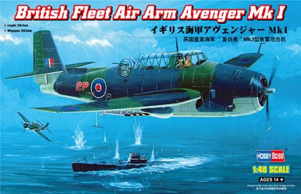 (SO) 1/48 Hobby Boss British Fleet Air Arm Avenger Mk.I - HY80331