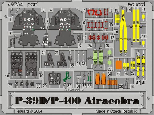 (SO) 1/48 Eduard P39D/P-400 Airacobra for EDU (Pre-Painted)