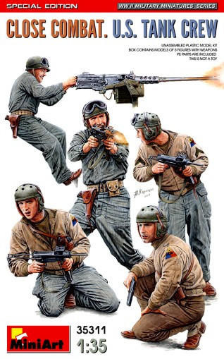 (SO) 1/35 Miniart Close Combat US Tank Crew (5) (Special Edition)