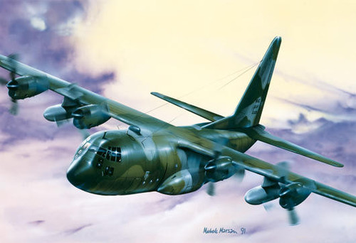 (SO) 1/72 Italeri C130H Hercules Aircraft Plastic Model Kit
