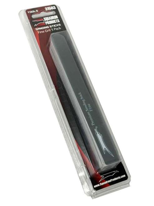 (SO) Squadron Tools 5pk Sanding Sticks Fine Grit (Gray)