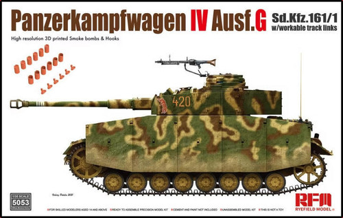(SO) 1/35 Ryefield Model Panzerkampfwagen IV Ausf. G Sd.Kfz. 161/1