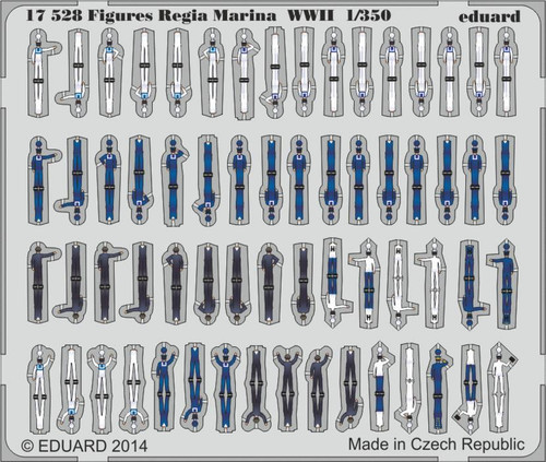 (SO) 1/350 Eduard WWII Regia Marina Figures (Pre-Painted Self Adhesive)