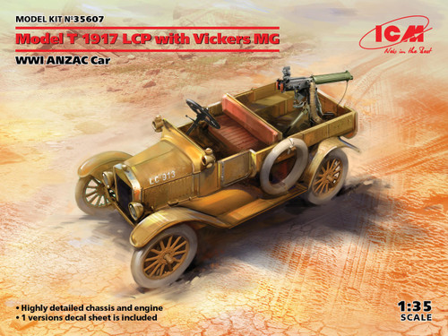 (SO) 1/35 ICM Model T 1917 LCP with Vickers MG, WWI ANZAC Car