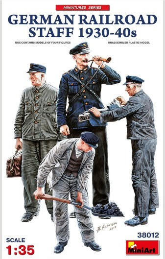 (SO) 1/35 Miniart German Railroad Staff 1930-40s (4)