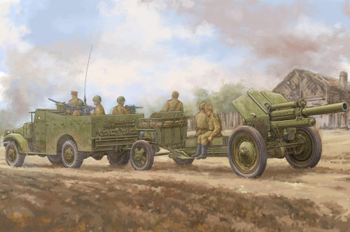 (SO) 1/35 Hobby Boss M3A1 Late Version Tow 122mm Howitzer M-30