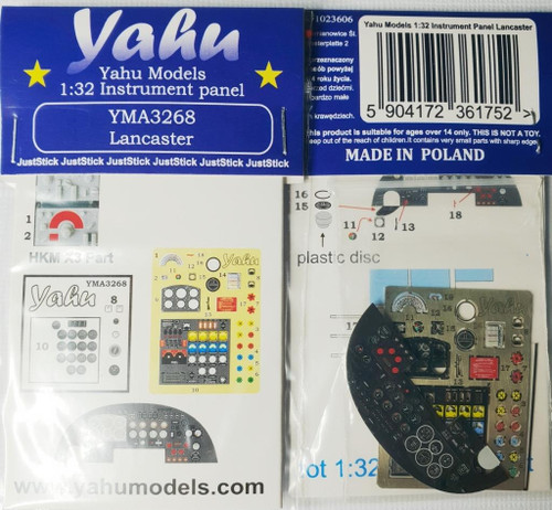 (SO) 1/32 Yahu Models Lancaster - Instrument Panel