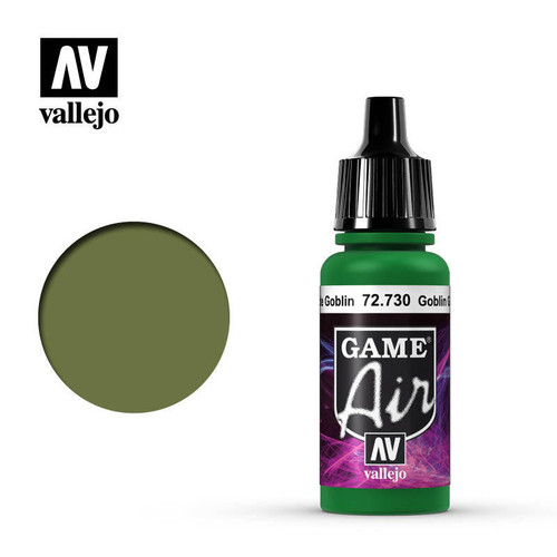 (SO) Vallejo Paint 17ml Bottle Goblin Green Game Air