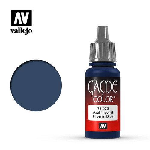 (SO) Vallejo Paint 17ml Bottle Imperial Blue Game Color