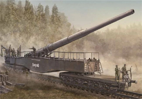 (SO) 1/72 Hobby Boss German 280mm K5E Railway Gun Leopold