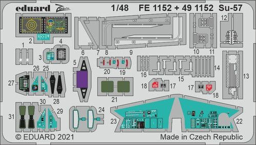 (SO) 1/48 Eduard Su57 for ZVE (Pre-Painted)