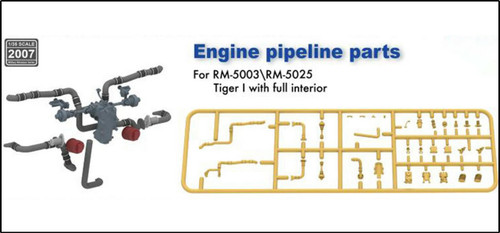 (SO) 1/35 Ryefield Model Engine Plumbing Pipeline Tiger I