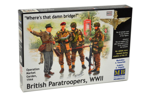(SO) 1/35 Master Box WWII British Paratroopers Operation Market Garden Plastic Model Kit