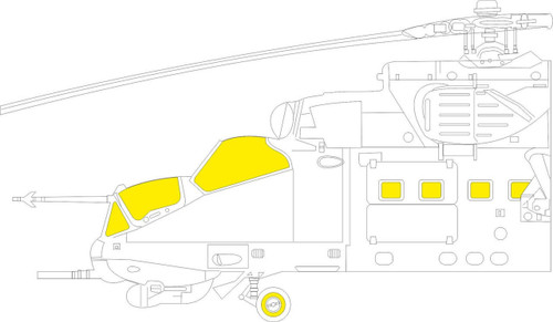 (SO) 1/48 Eduard Mask Mi24D for TRP