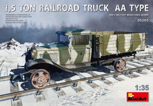 (SO) 1/35 Miniart German 1.5-Ton AA-Type Stake Bed Railroad Truck
