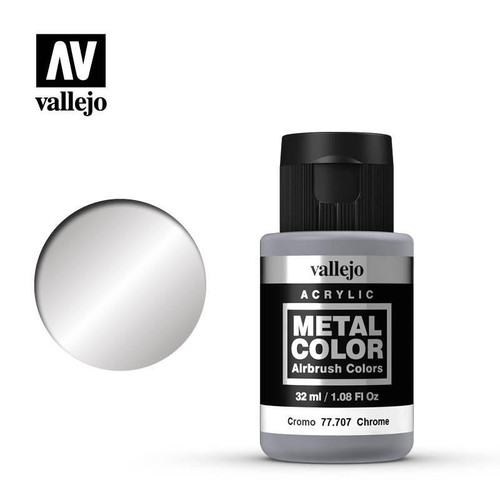 (SO) Vallejo Paint 32ml Bottle Chrome Metal Color