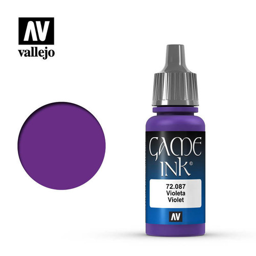 (SO) Vallejo Paint 17ml Bottle Violet Ink Game Color