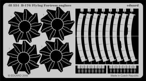 (SO) 1/48 Eduard B-17G Engines for Revell