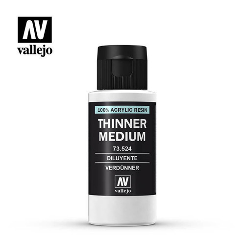 (SO) Vallejo Paint 60ml Bottle Thinner Medium