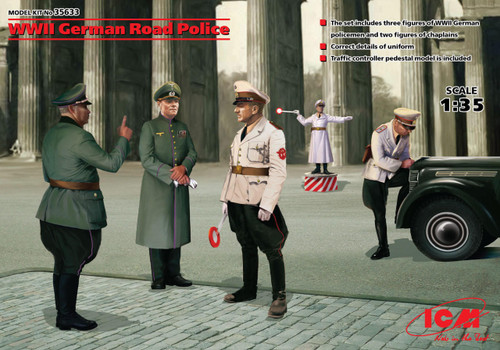 (SO) 1/35 ICM WWII German Road Police (5 figures)