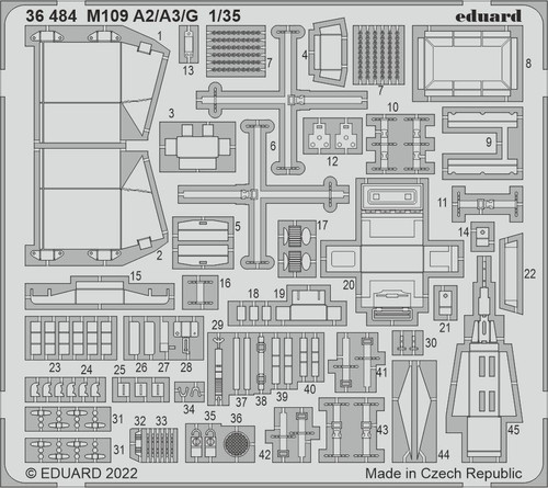 (SO) 1/35 Eduard M109A2/A3/G for Italeri