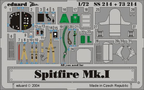 (SO) 1/72 Eduard Spitfire Mk.I for Tamiya