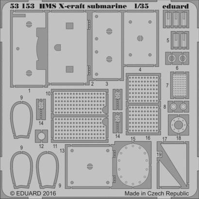 (SO) 1/35 Eduard HMS X-Craft Submarine for Merit