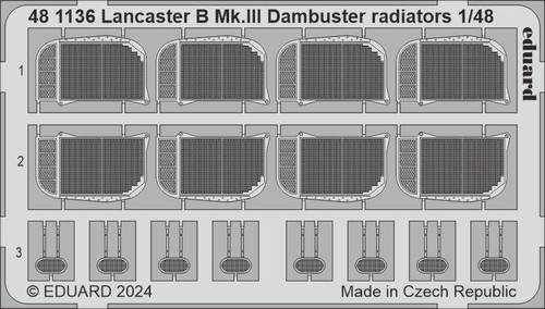 (SO) 1/48 Eduard Lancaster B Mk.III Dambuster radiators 1/48