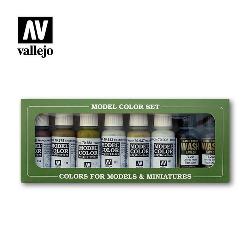 (SO) Vallejo Paint 17ml Bottle 8 Color Set - Building Colors